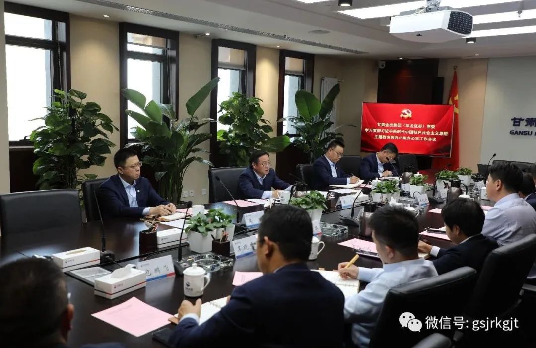 开云官网首页(中国)集团有限公司（华龙证券）党委主题教育领导小组办公室召开第二次工作会议